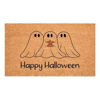 Calloway Mills Halloween Ghost Trio 17 in. x 29 in. Multicolored Indoor/Outdoor Doormat 114741729... | The Home Depot
