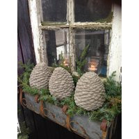 One Handmade Concrete Pine Cone Pinecone | Fall Rustic Woodland Decor Christmas | Etsy (US)