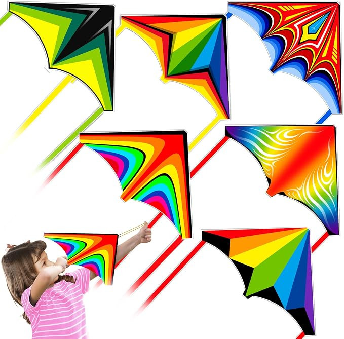 6 Pcs Mini Kites for Kids Ages 3-5 4-8 8-12, Finger Launcher Kite Easy to Fly Yard Beach Outdoor ... | Amazon (US)