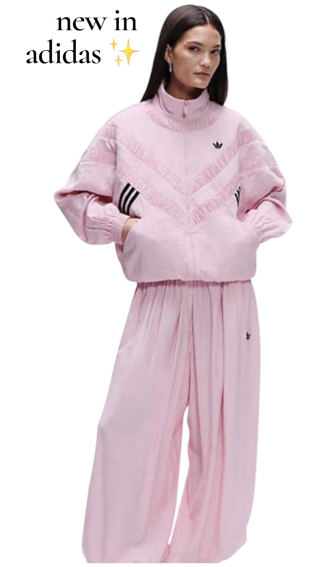 New adidas arrivals now available at  ASOS￼ 💕✨
Loving this soft pink set — comfy, stylish, and perfect for an effortless sporty-chic look 🎀 #adidas #ASOS #newarrivals

#LTKdayinmylife #LTKSeasonal #LTKActive