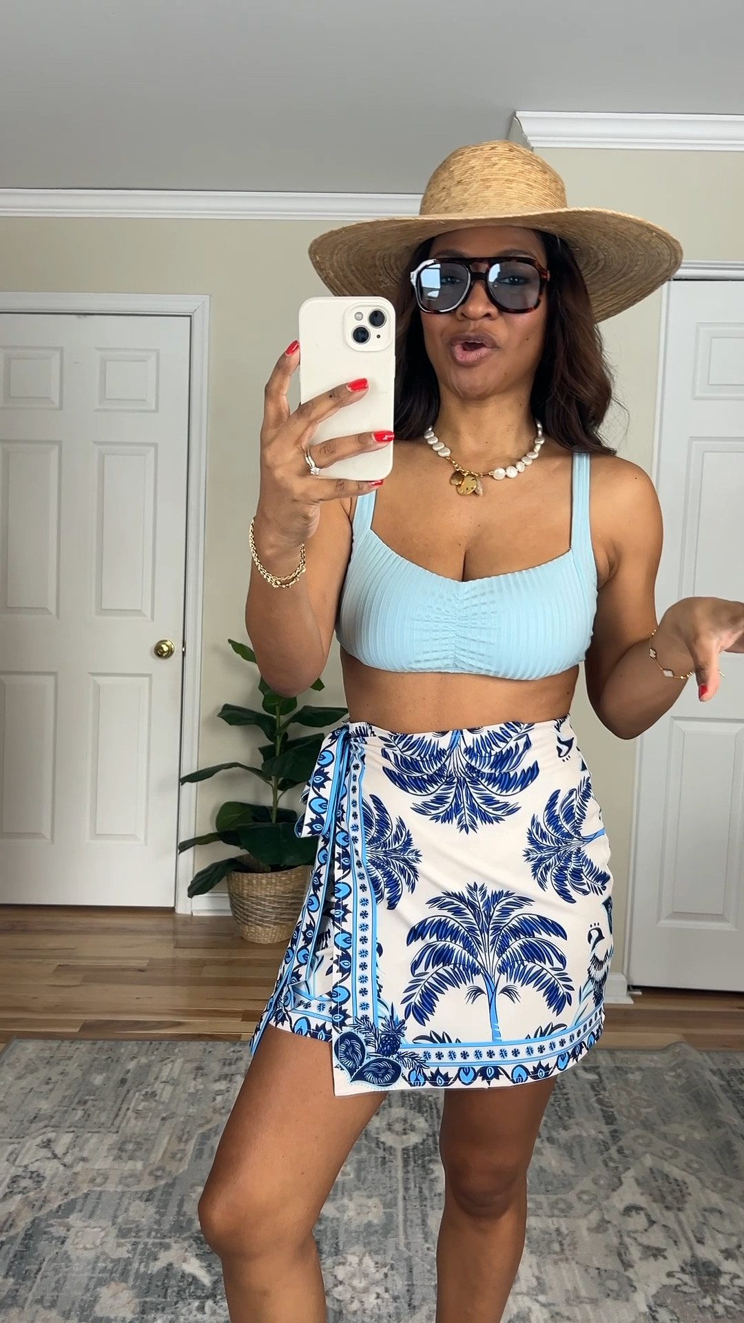 Wearing a medium in the bikini and shoes are TTS 

 #ltkover40 #ltkootd #ltkseasonal