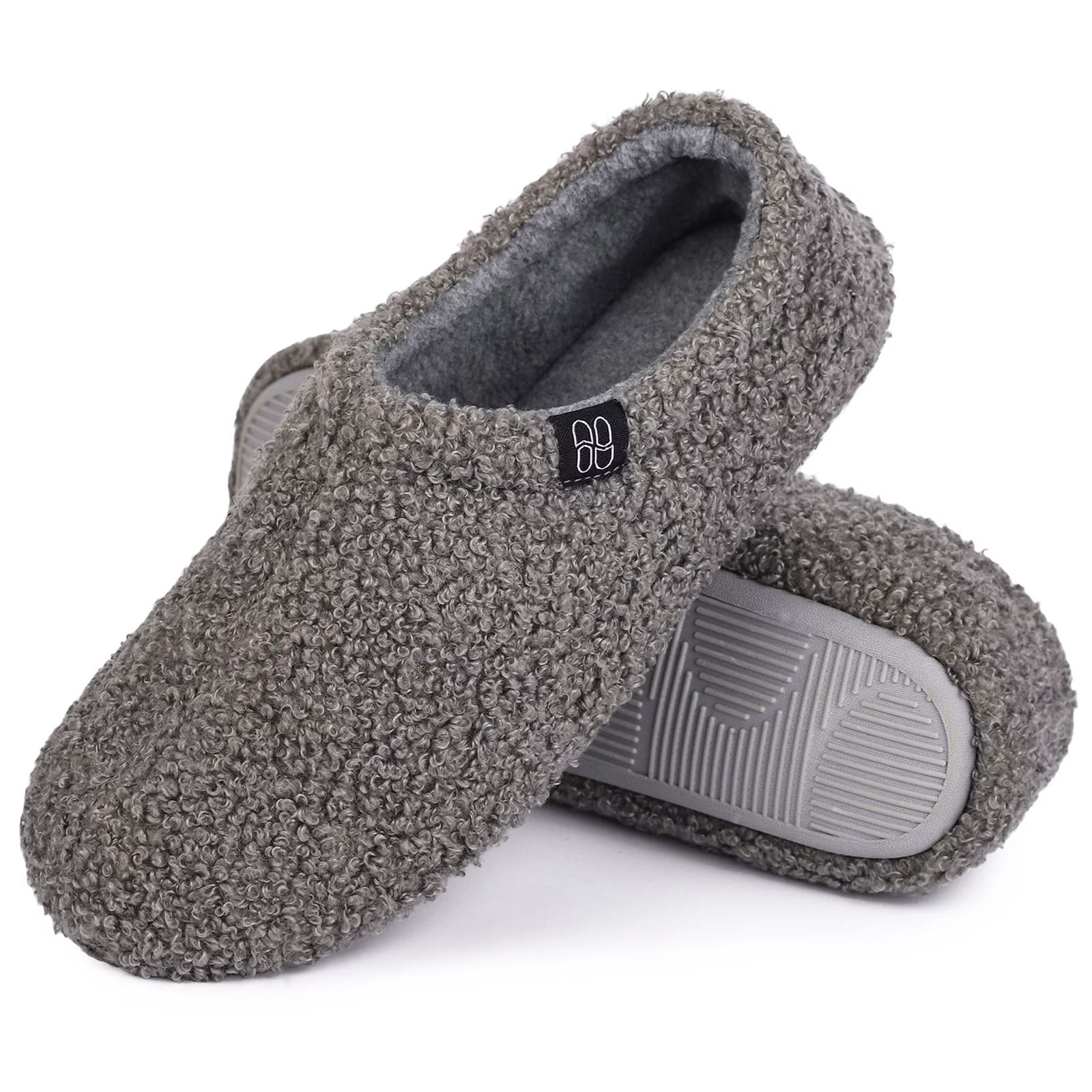 HomeTop Women's Cozy Memory Foam Loafer Slippers Indoor Outdoor | Walmart (US)