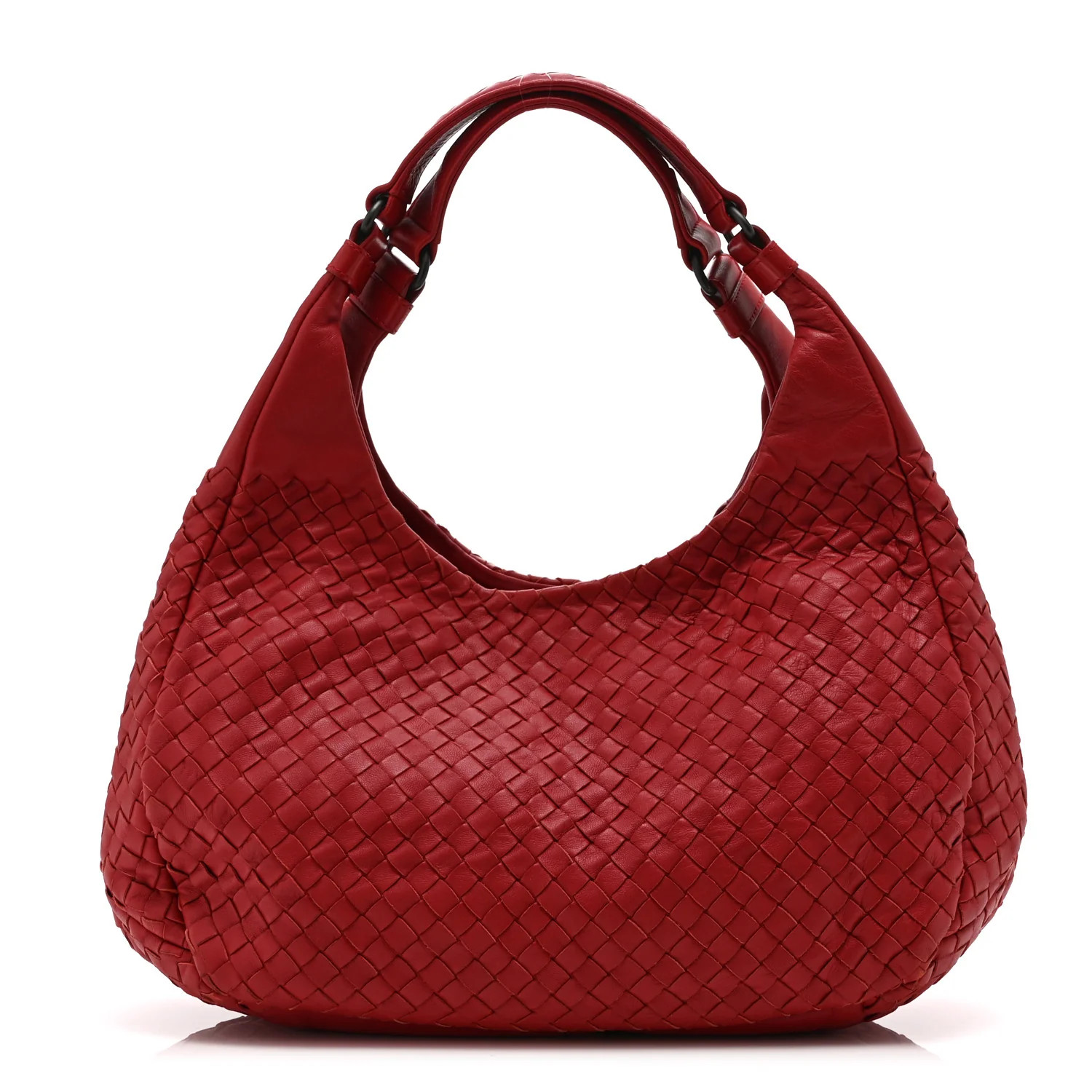 Nappa Intrecciato Medium Campana Hobo Red | FASHIONPHILE (US)