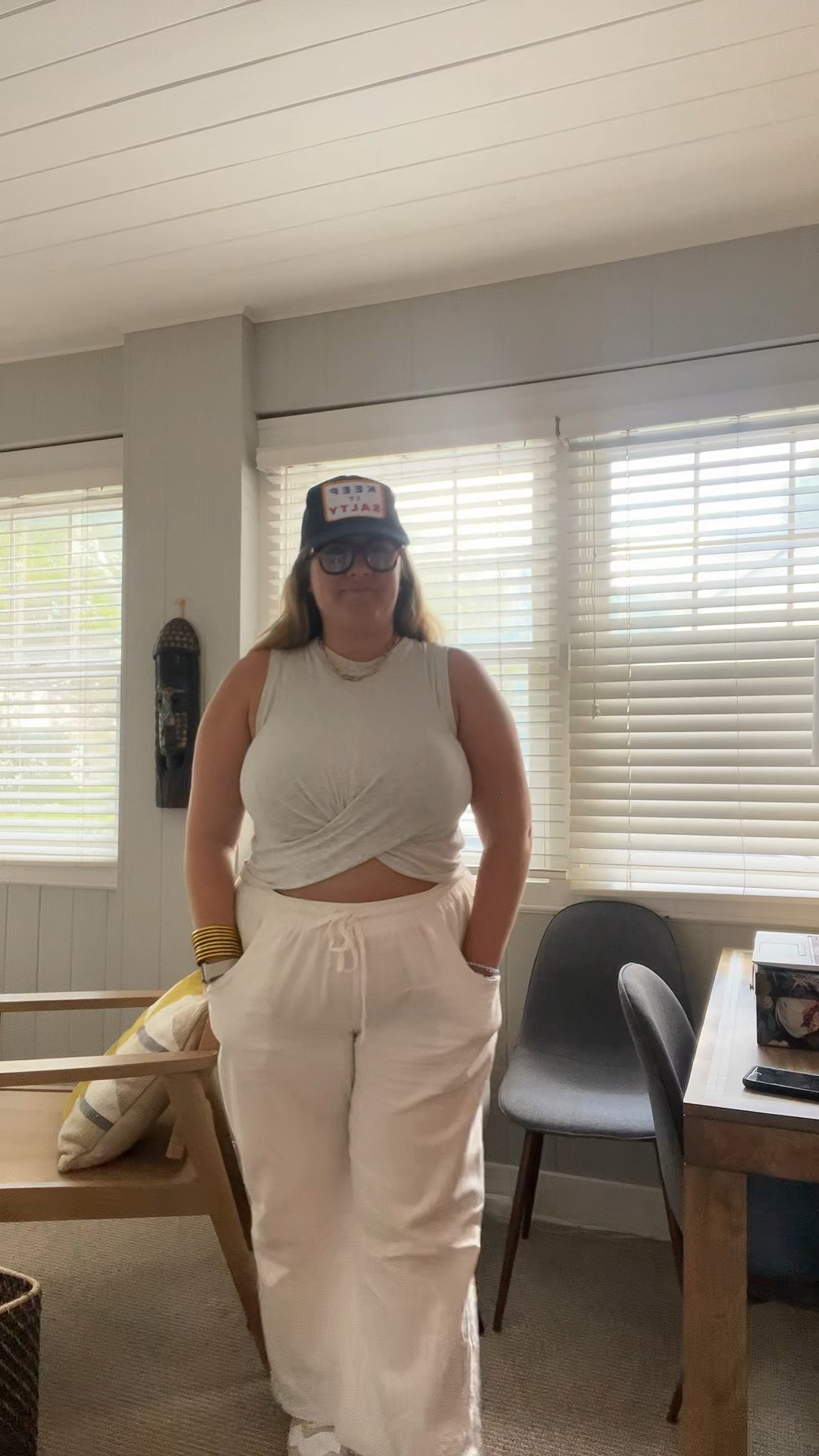 airport outfit / airport / comfy / trucker hat / linen pants / beachy / revolve / 

#LTKunder50 #LTKcurves #LTKtravel