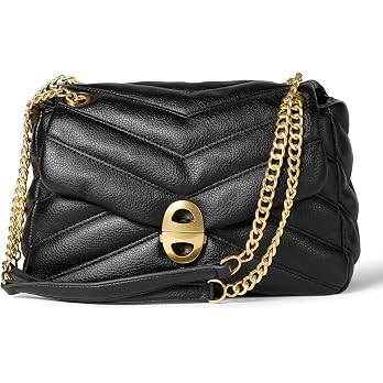 Amazon Essentials Women's Soft Quilted Flap Bag with Adjustable Chain Strap | Amazon (US)