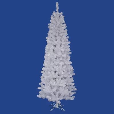 Vickerman White Salem Pencil Pine 5.5' Artificial Christmas Tree with Stand | Wayfair North America