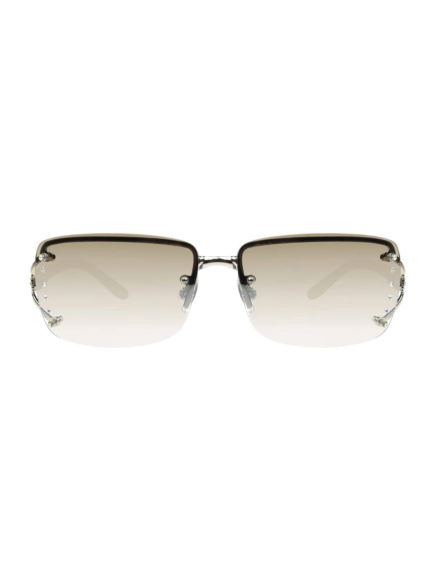 Foster Grant Women's Rimless Fashion Sunglasses Silver - Walmart.com | Walmart (US)