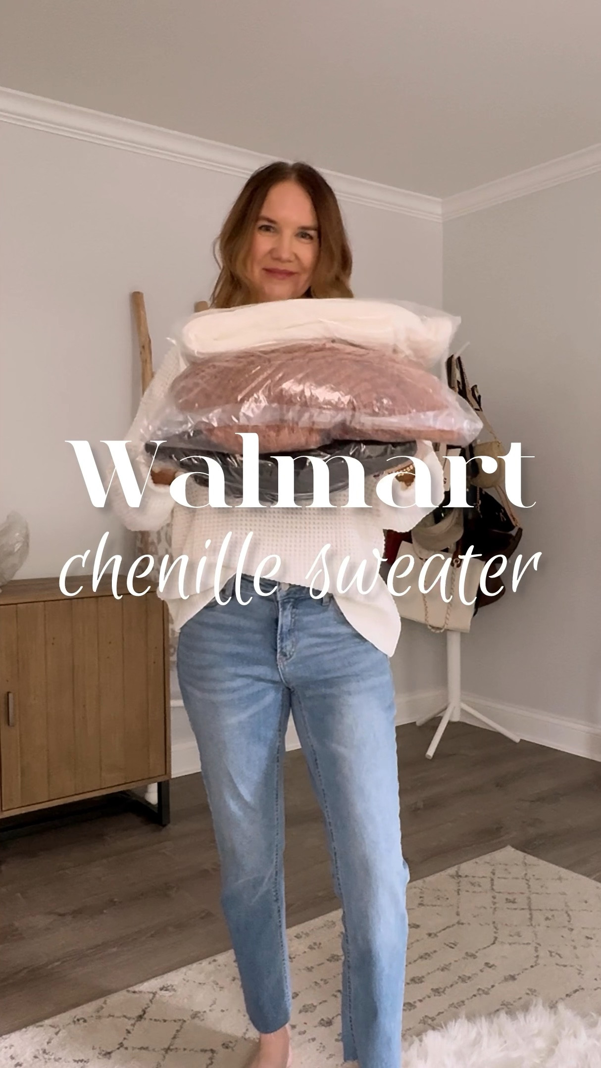 I wish you could feel this sweater right through the screen! It’s SO soft. It comes in 5 gorgeous fall colors and is under $20. I sized up for this fit. Will be perfect for thanksgiving and the holidays.
#thanksgivingoutfit #chenillesweater #falloutfit 

Casual holiday outfit, over 40 style, cozy style, sweater weather, affordable fashion

#LTKStyleTip #LTKSeasonal #LTKHoliday