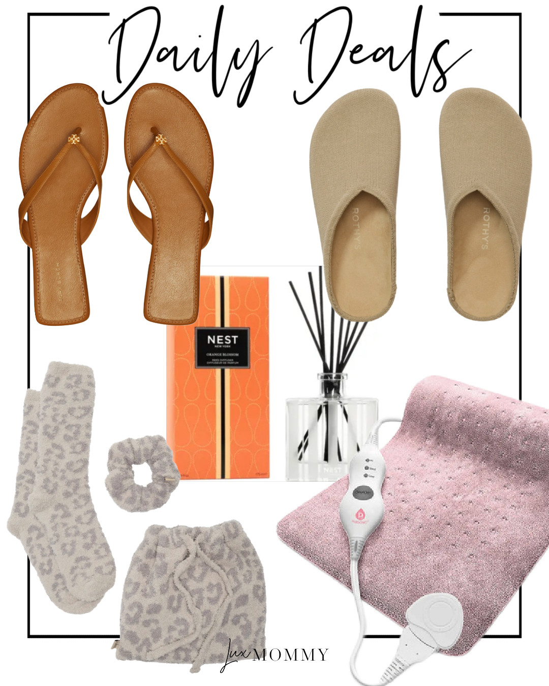 Daily Deals, Deals of the day!!
Rothy's, Nest, Barefoot Dreams, Heating Pad, Flip Flop, Casual Clog, Orange Blossom Reed Diffuser 

 #LTKselfcare #LTKSeasonal #LTKSaleAlert