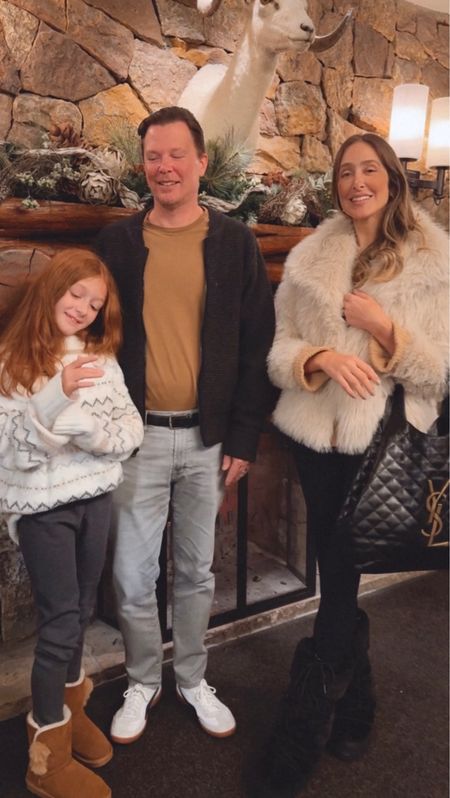 Winter outfit ideas family edition. This coat is so stylish and perfect for the cold. My moon boots are very resistant to the snow cold. Abbie’s sweater is super comfortable and cute, she is loving her boots. Eric is wearing a size large on tops and medium on bottoms.


#LTKfamily #LTKstyletip #LTKSeasonal