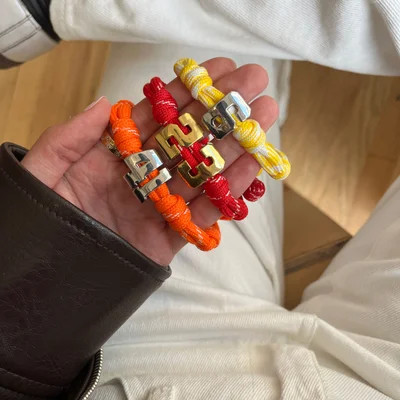Knotty Varsity Number Custom Bracelet - Cherry Red Double Digit | BaubleBar