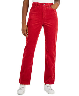 Style & Co Women's Straight-Leg Corduroy Pants, Created for Macy's & Reviews - Jeans - Women - Ma... | Macys (US)