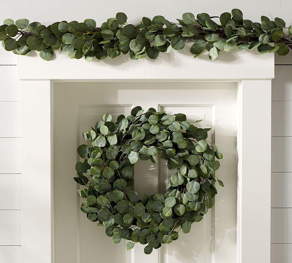 Faux Silver Dollar Eucalyptus Wreath | Pottery Barn (US)
