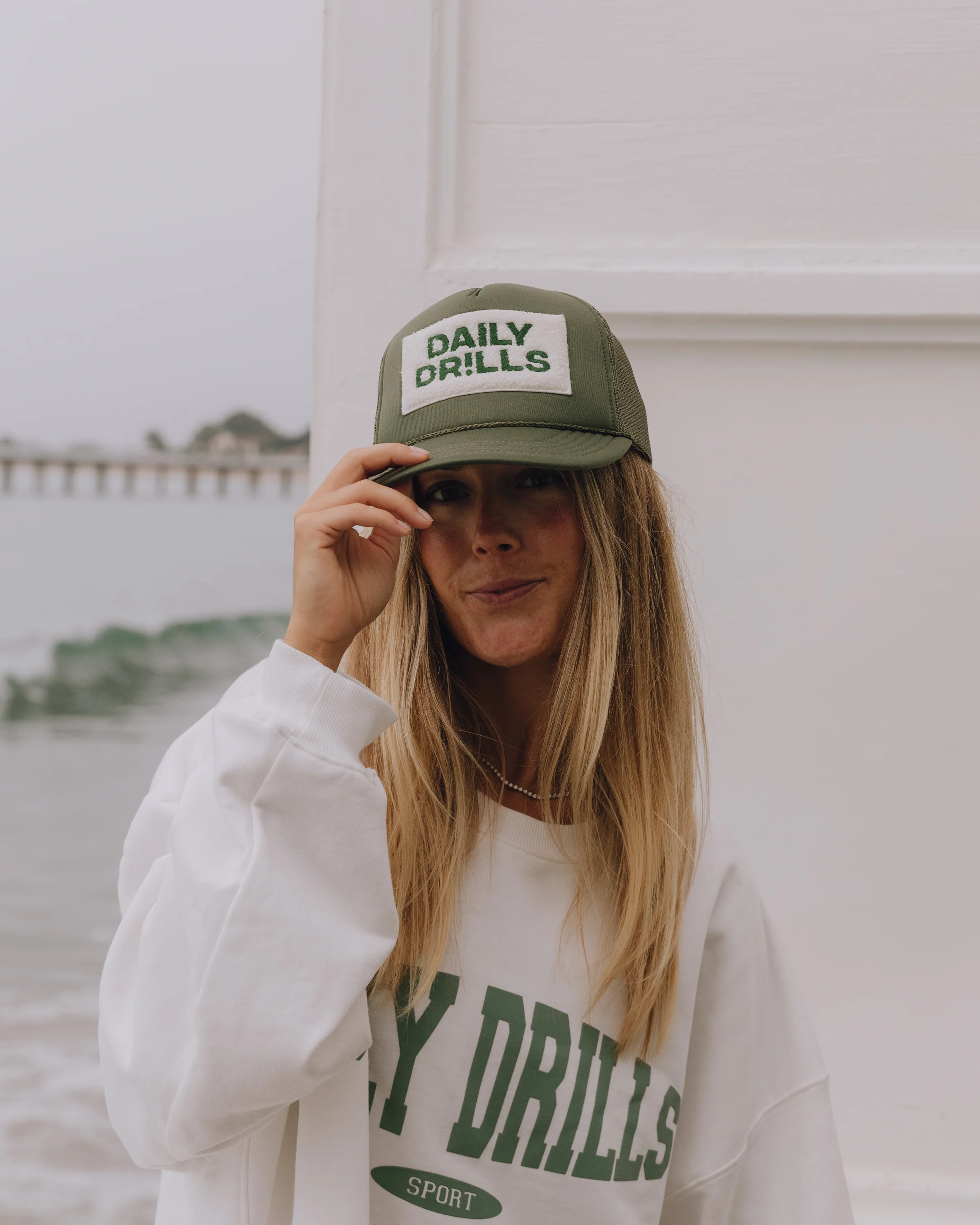 Fuzzy Patch Trucker Hat | Daily Drills