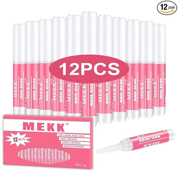 MEKK Nail Glue,Super Strong & Long-Lasting Nail Glue for Acrylic Nails,Press Ons & Nails Tips,Pro... | Amazon (US)
