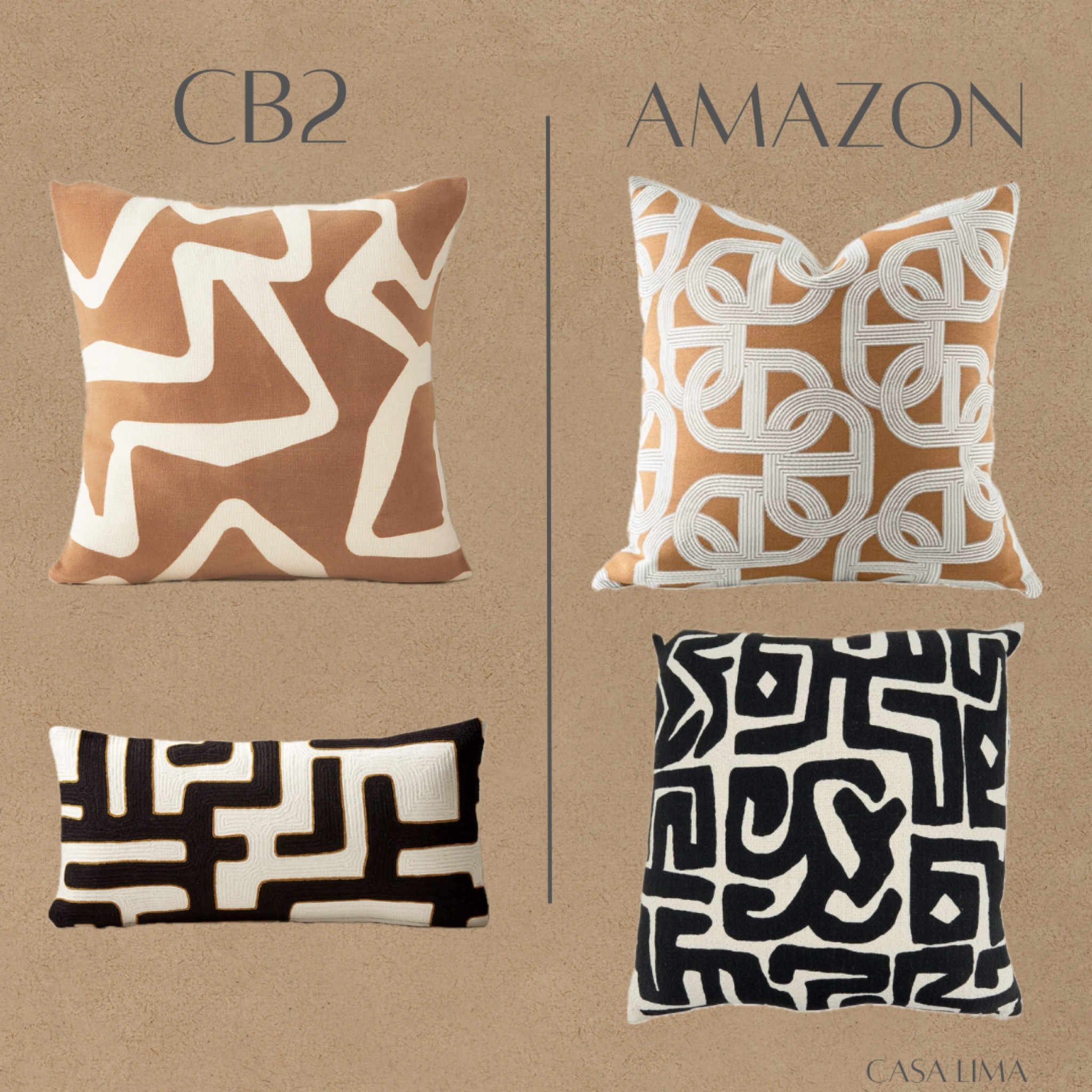 Cb2 throw pillow dupes from Amazon, quarter of the price! 🤎

#throwpillows #modernhome #moderndecor #neutralhome

#LTKFindsUnder50 #LTKSaleAlert #LTKHome