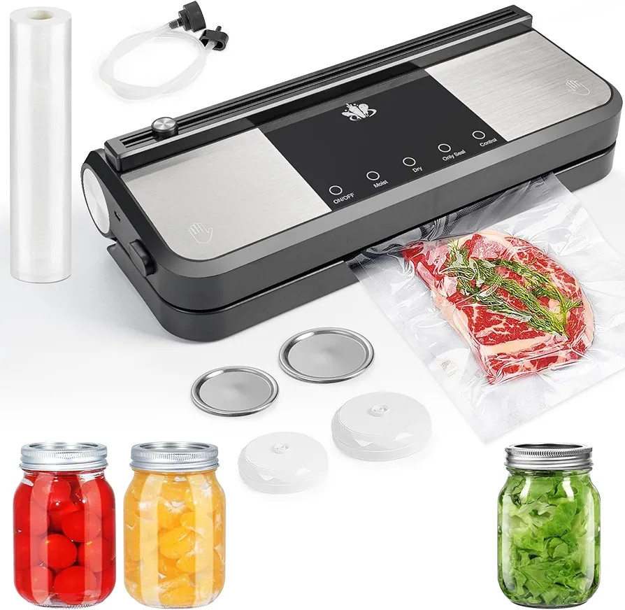 Cordless Vacuum Sealer, Rechargeable Vacuum Sealer Machine, Build in Cutter and Bag Storage, With... | Amazon (US)