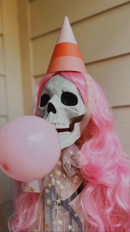 Time to accessorize your skeleton and add a little magic to your Halloween decor! Here are the fun things I used. Candy corn hat can be found at gracecollectiveshop.com in the Creep Sweet printable set.

I included different wigs because they were cute too depending on your theme!

#LTKHalloween #LTKSeasonal #LTKHoliday