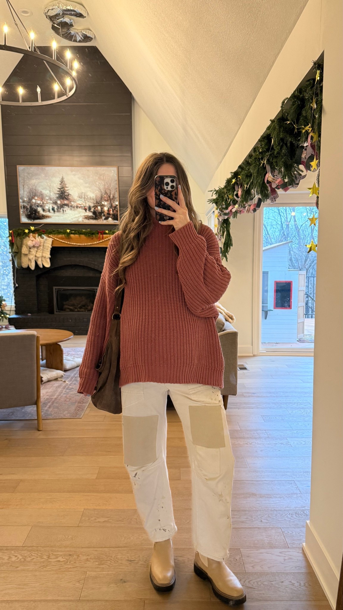 wearing a small in sweater and jeans I’ve had pre-pregnancy and wearing them unbuttoned with my belly band and a slim fit layer :) 
Spend $150 get $100 towards future purchase deal on free people! 

#LTKBump #LTKHoliday