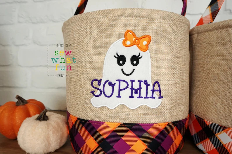 Trick or Treat Bag Trick-or-treat Bucket Halloween Bucket - Etsy | Etsy (US)