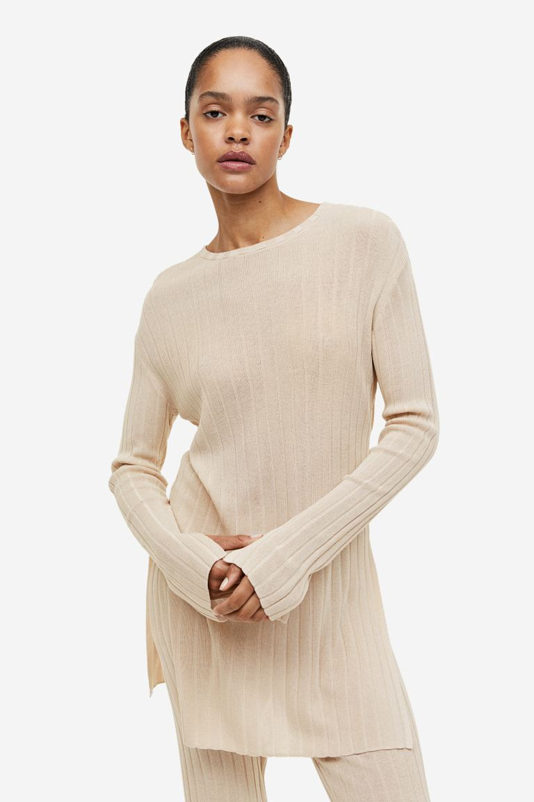 Ribbed Viscose-blend Top | H&M (US + CA)