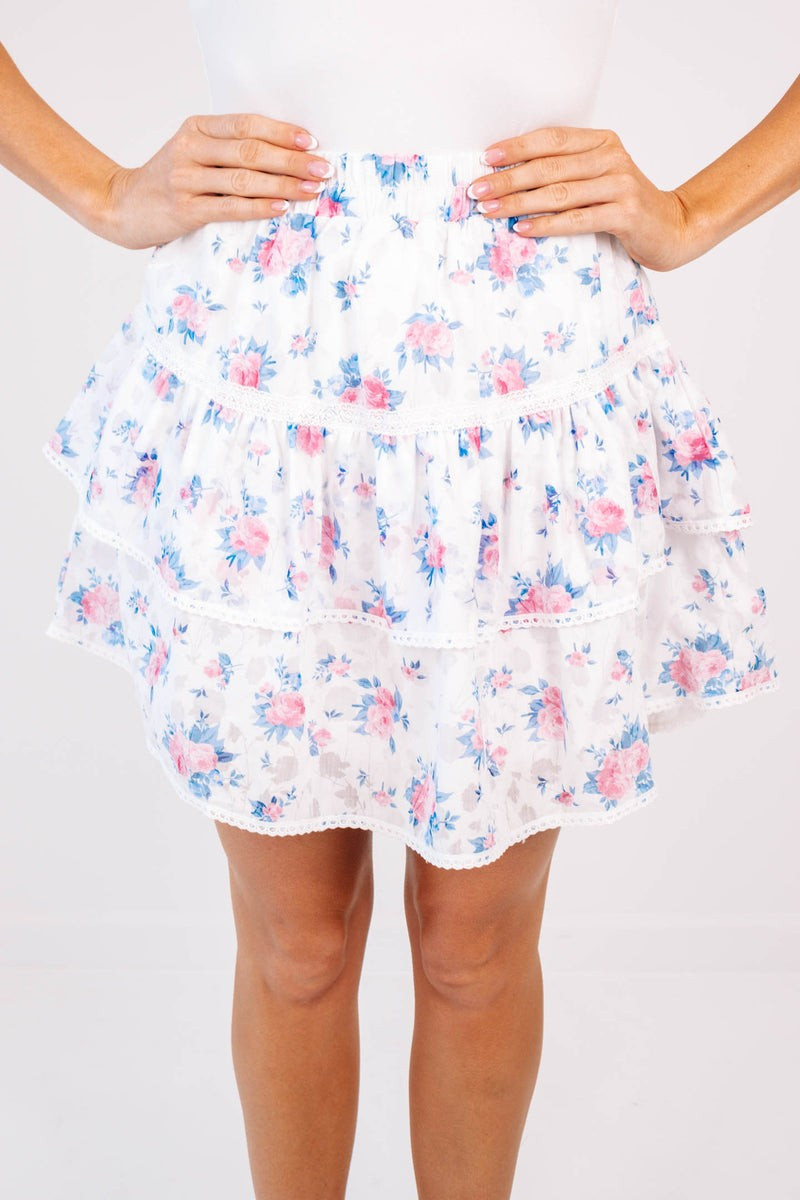 Secret Garden Skirt - Pink Floral | The Impeccable Pig