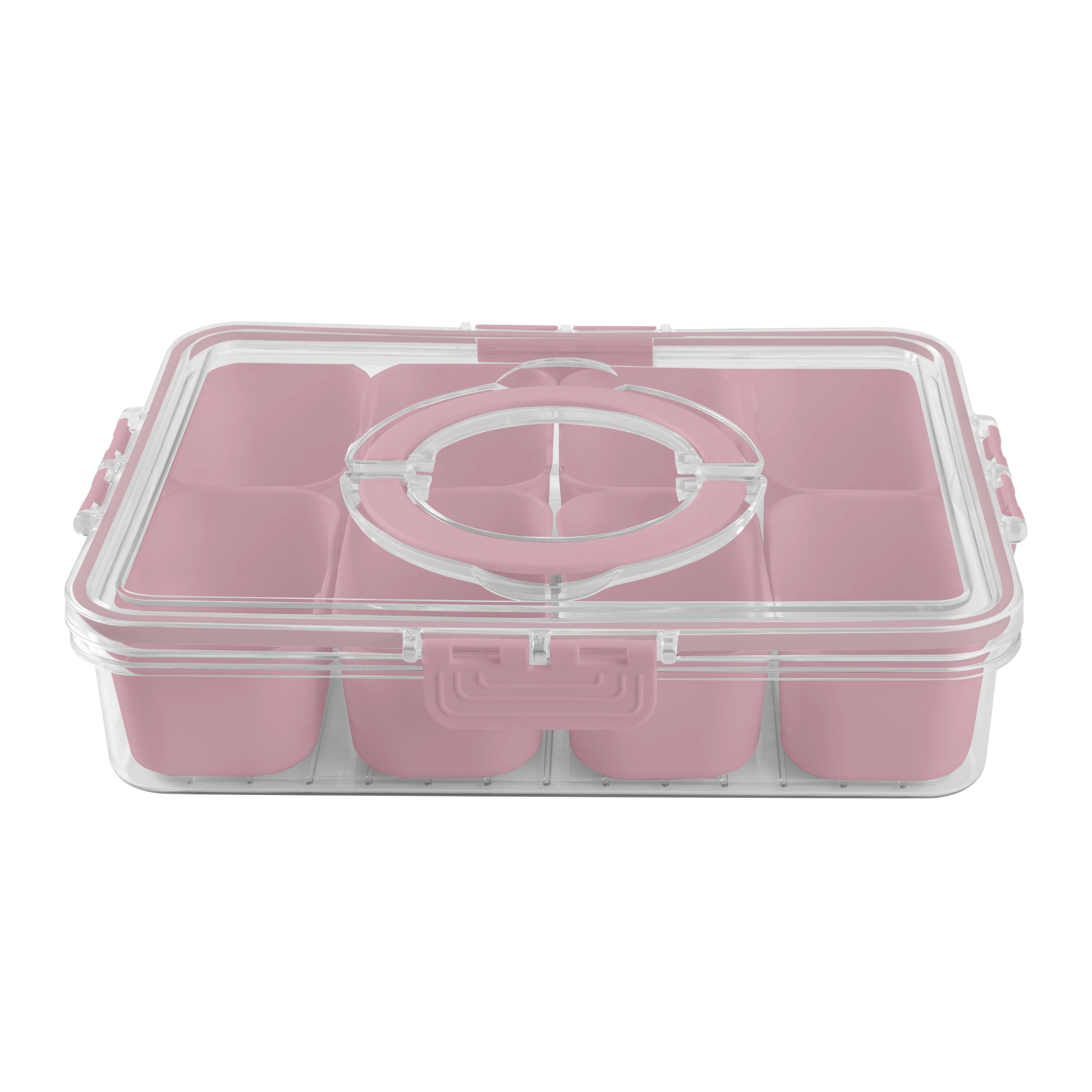 Cook With Color 8-Compartment Snackle Box, Charcuterie Container, Divided Serving Tray with Lid &... | Walmart (US)