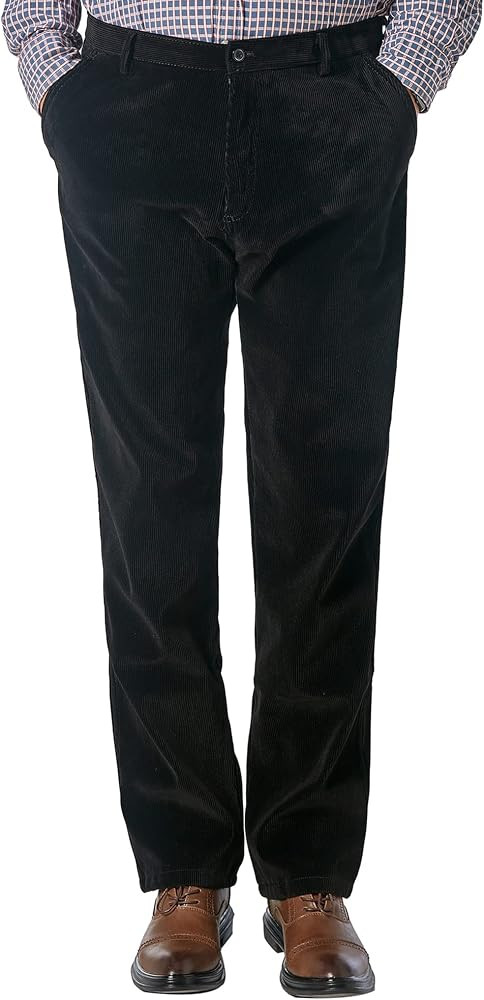 Alimens & Gentle Men's No-Iron Straight-fit Flat-Front Corduroy Pant | Amazon (US)