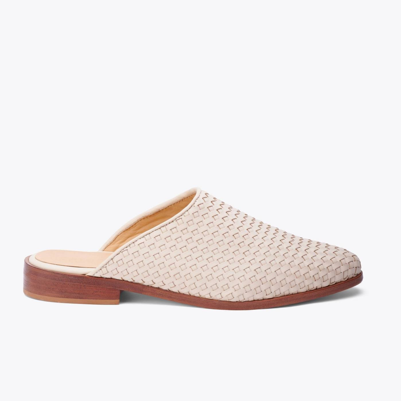 Ama Mule Woven Bone | Nisolo