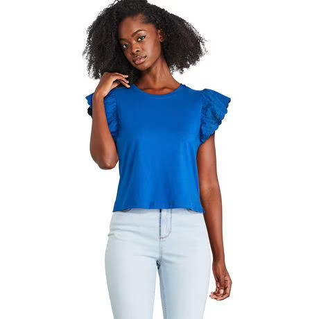 George Women's Flutter Sleeve Tee | Walmart (CA)