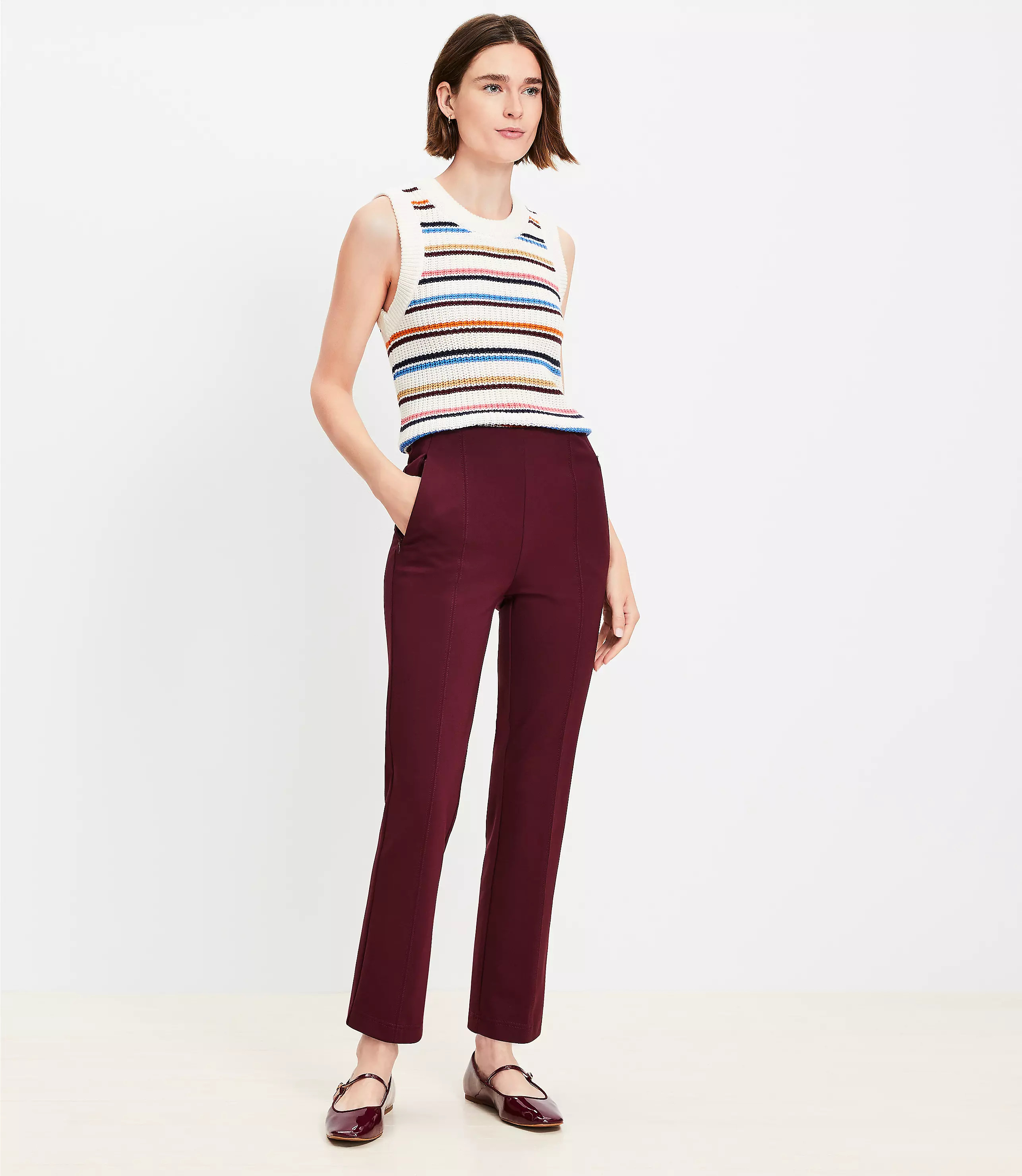 Ponte Straight Pants | LOFT