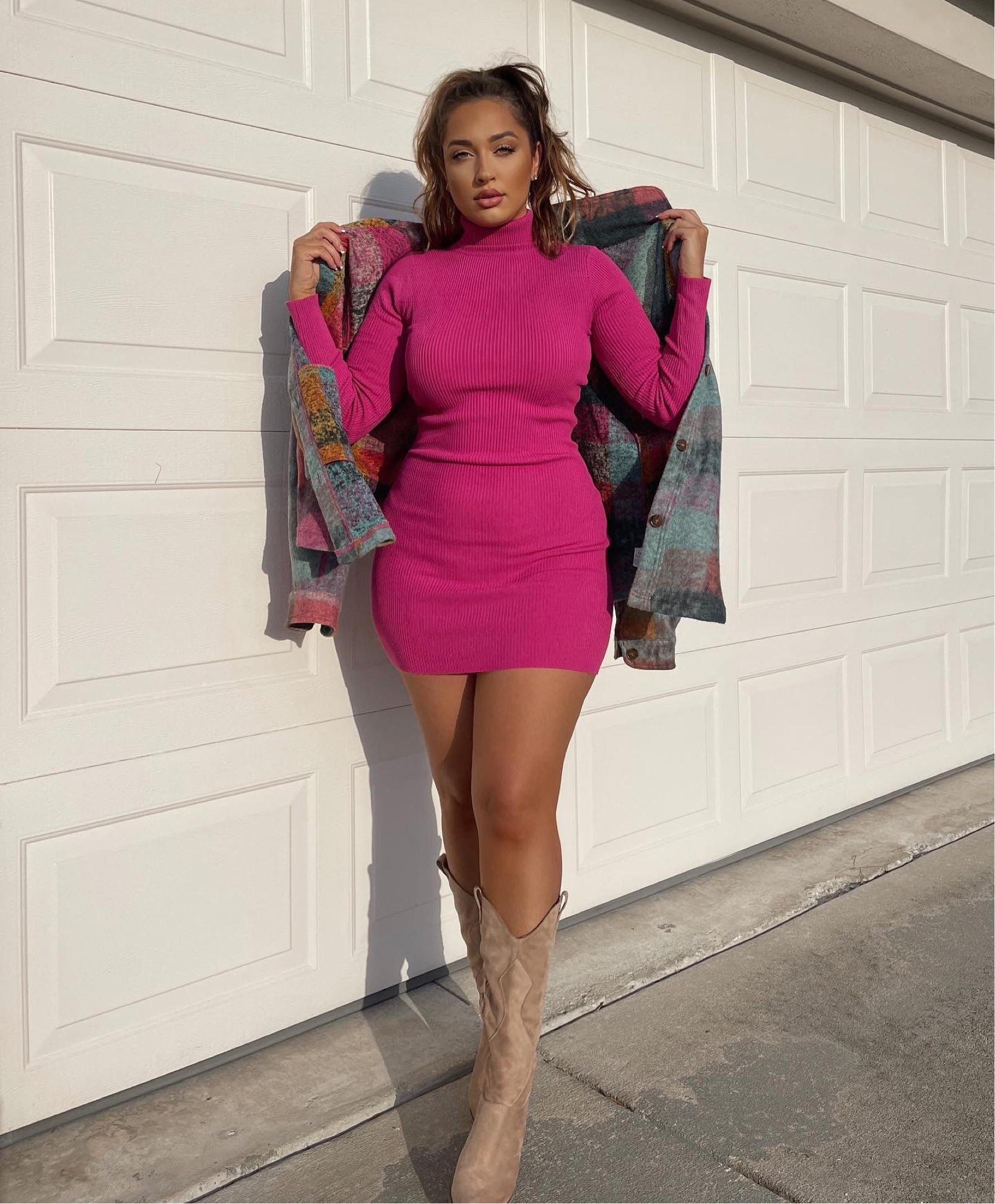 Fall fashion - wearing a med dress and med sweater. Use discount code NICOLE25 to save $!

#LTKSeasonal #LTKunder50 #LTKstyletip