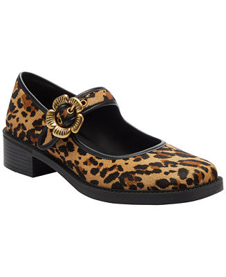 COACH Women's Tea Rose Mary Janes Round Toe Flats - Macy's | Macy's