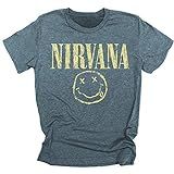 Nirvana T-shirt Hand Drawn Logo Vintage Distressed Unisex Tee | Amazon (US)