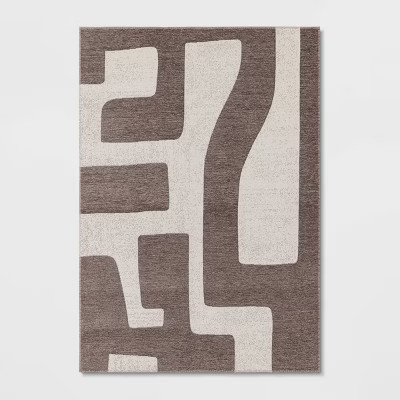 Modern Geo Rectangular Woven Indoor Outdoor Area Rug - Threshold™ | Target