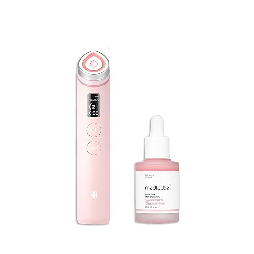 medicube Affordable Pink Routine Duo: Age-R Booster Pro Pink | 6-in-1 Real Glass Glow Beauty Mass... | Amazon (US)
