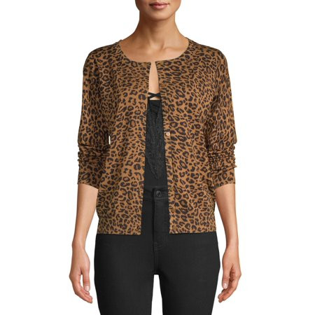 Women's Everyday Crew Neck Cardigan | Walmart (US)