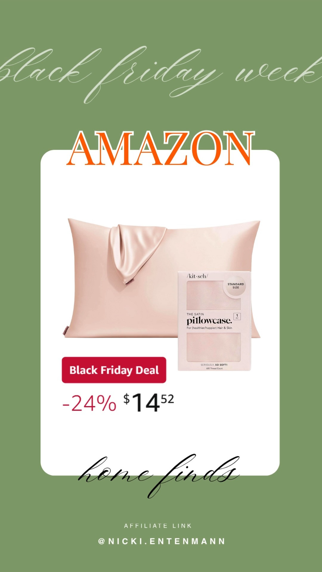 This satin pillowcase with zipper brings smooth comfort and skin-friendly shine to every restful night. #SatinPillowcase #HairCareSleep #SkinFriendlyFabric #BeautySleepEssential #ZipperClosure #SoftLuxury #NightRoutineUpgrade #CozyBedroomStyle #SleepWellness #GlowUpRest 🌙💤✨
 

 #LTKselfcare #LTKHome #LTKBeauty