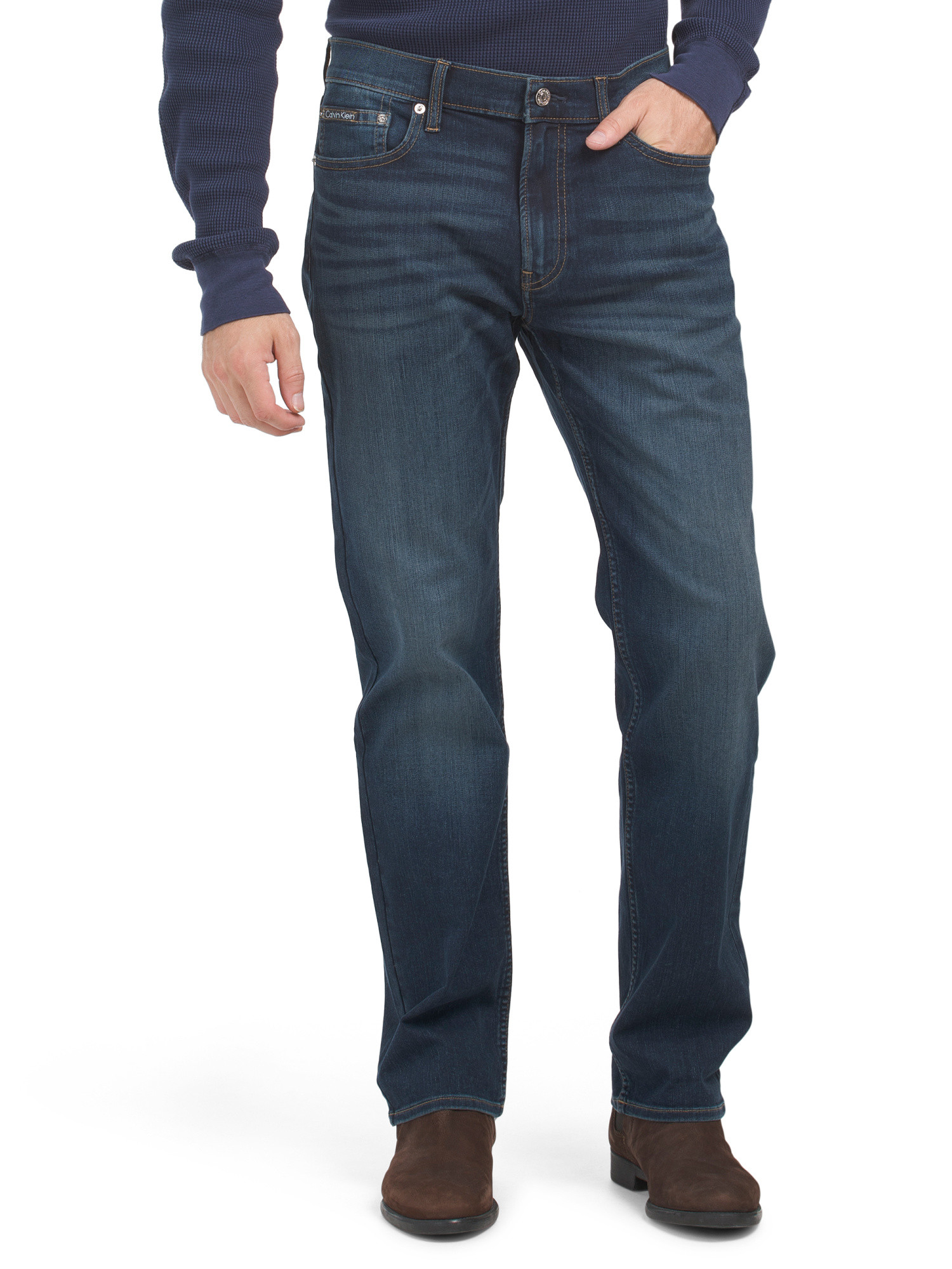 Straight Stretch Dark Jeans | TJ Maxx