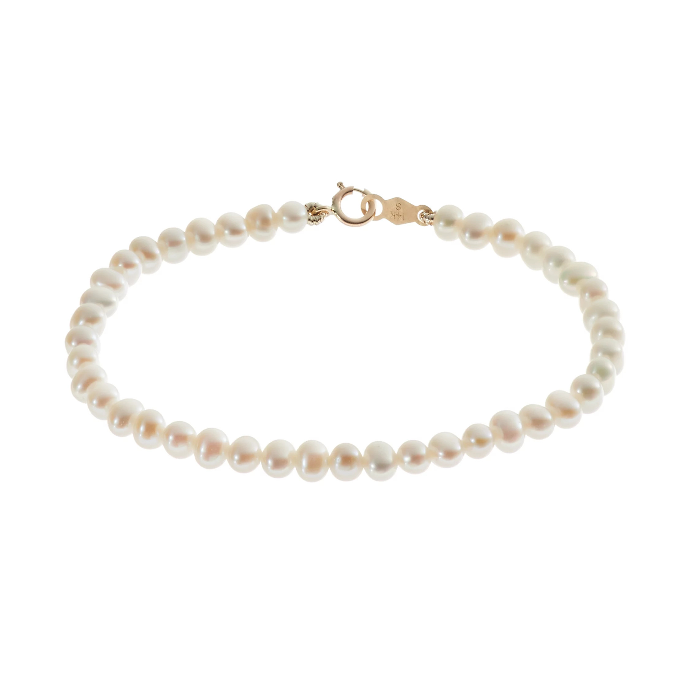 Charming Girl Freshwater Cultured Pearl 14k Gold Bracelet - Kids | Kohl's