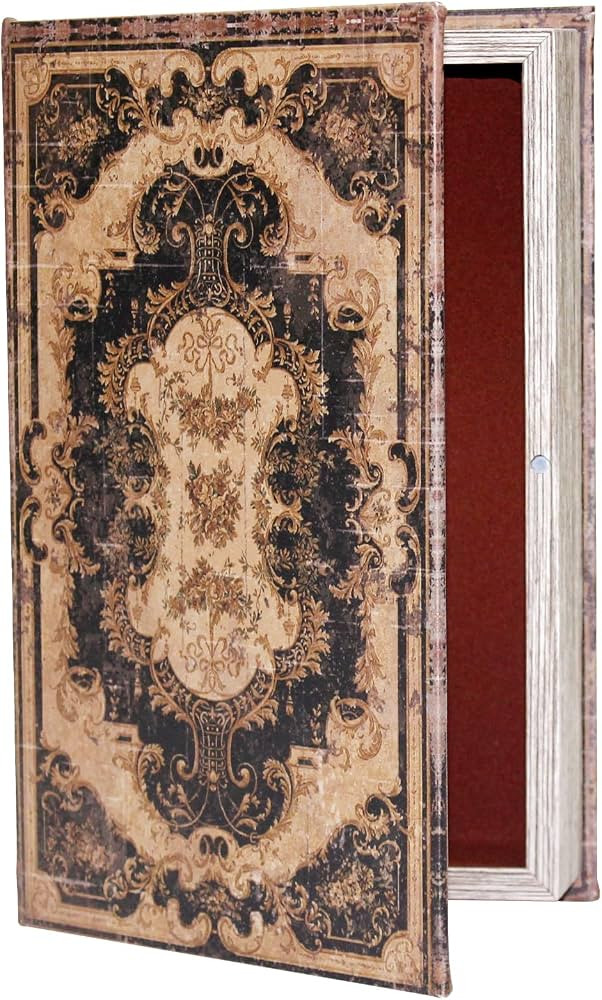 Decorative Storage Box for Home Decor - Vintage Faux Wood Book Box | Amazon (US)