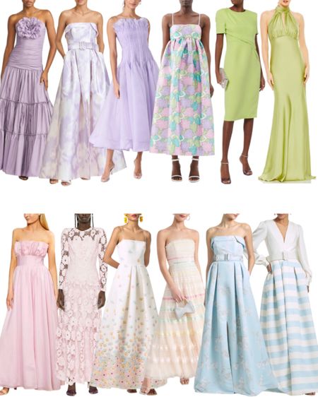 Pastel dress options for a spring wedding 💕 

#dresses #evening #formal #blacktie 

#LTKstyletip #LTKwedding