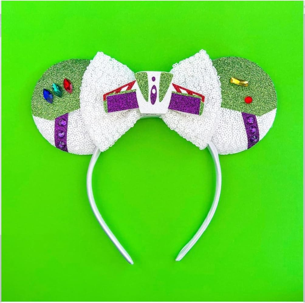 Buzz Light Year Mouse Ears headband Classic Sequin Ears For Story Inspired Party Girls Costume Ha... | Amazon (US)