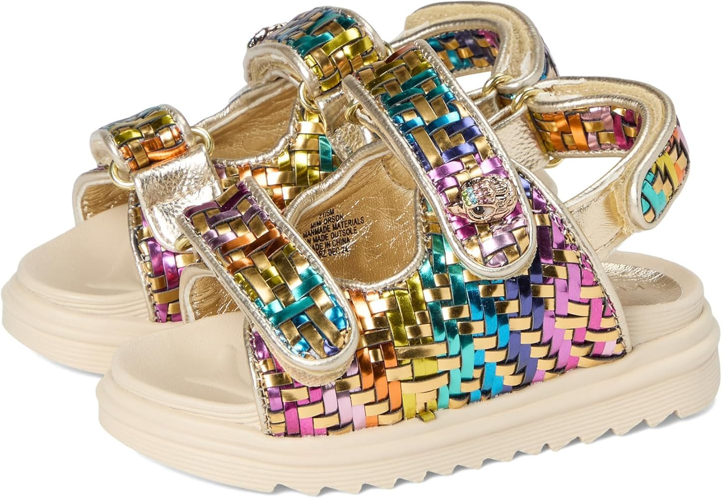 Girls Mini Orson (Toddler) Sandal, Gold Multi, 6 | Amazon (US)