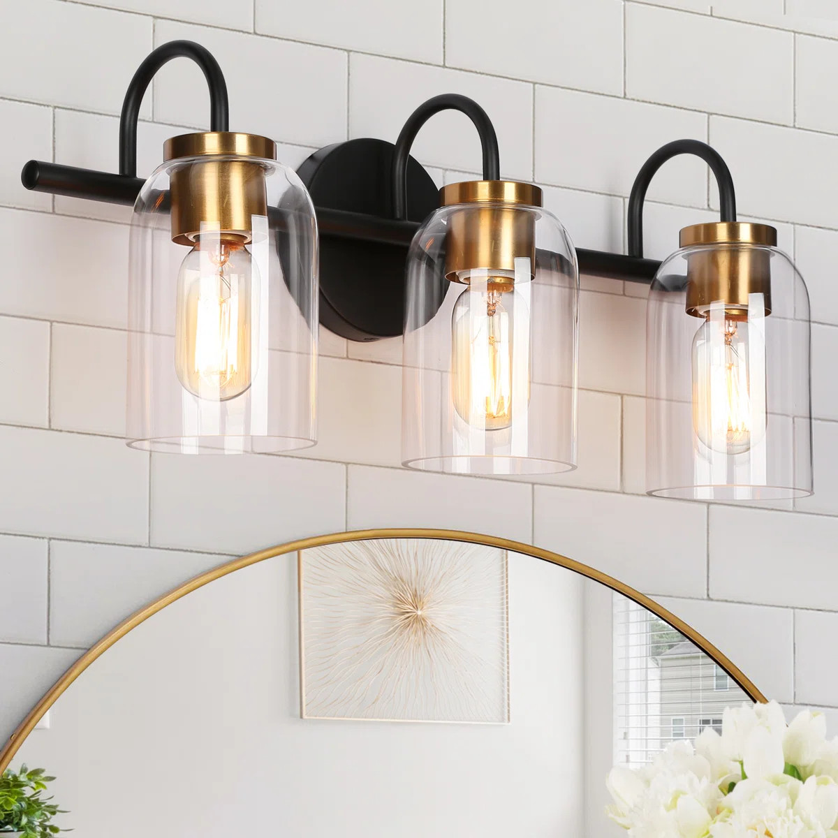 Hannahs 3 - Light Dimmable Vanity Light | Wayfair North America