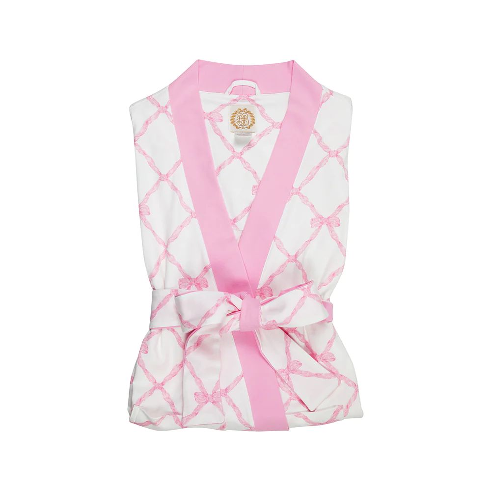 Ready or Not Robe (Women's) - Belle Meade Bow with Pier Party Pink | The Beaufort Bonnet Company
