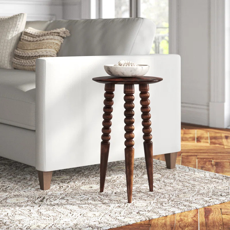 Lessing Solid Wood 3 Legs End Table | Wayfair North America