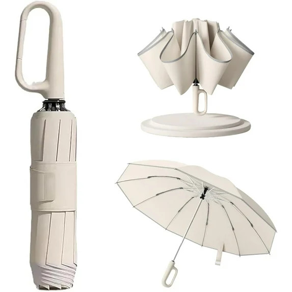2024 New Ring Buckle Umbrella,Reflective Safety Strip,Sturdy Windproof,Travel Portable Windproof ... | Walmart (US)