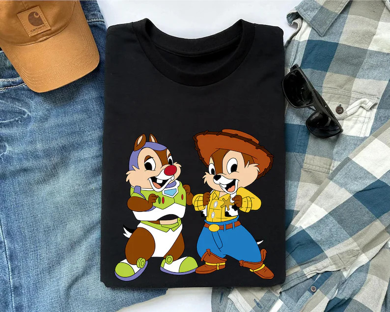 Disney Chip and Dale Halloween Toy Story Costume T-shirt, Disney Chip N Dale Rescue Ranger Shirt,... | Etsy (US)