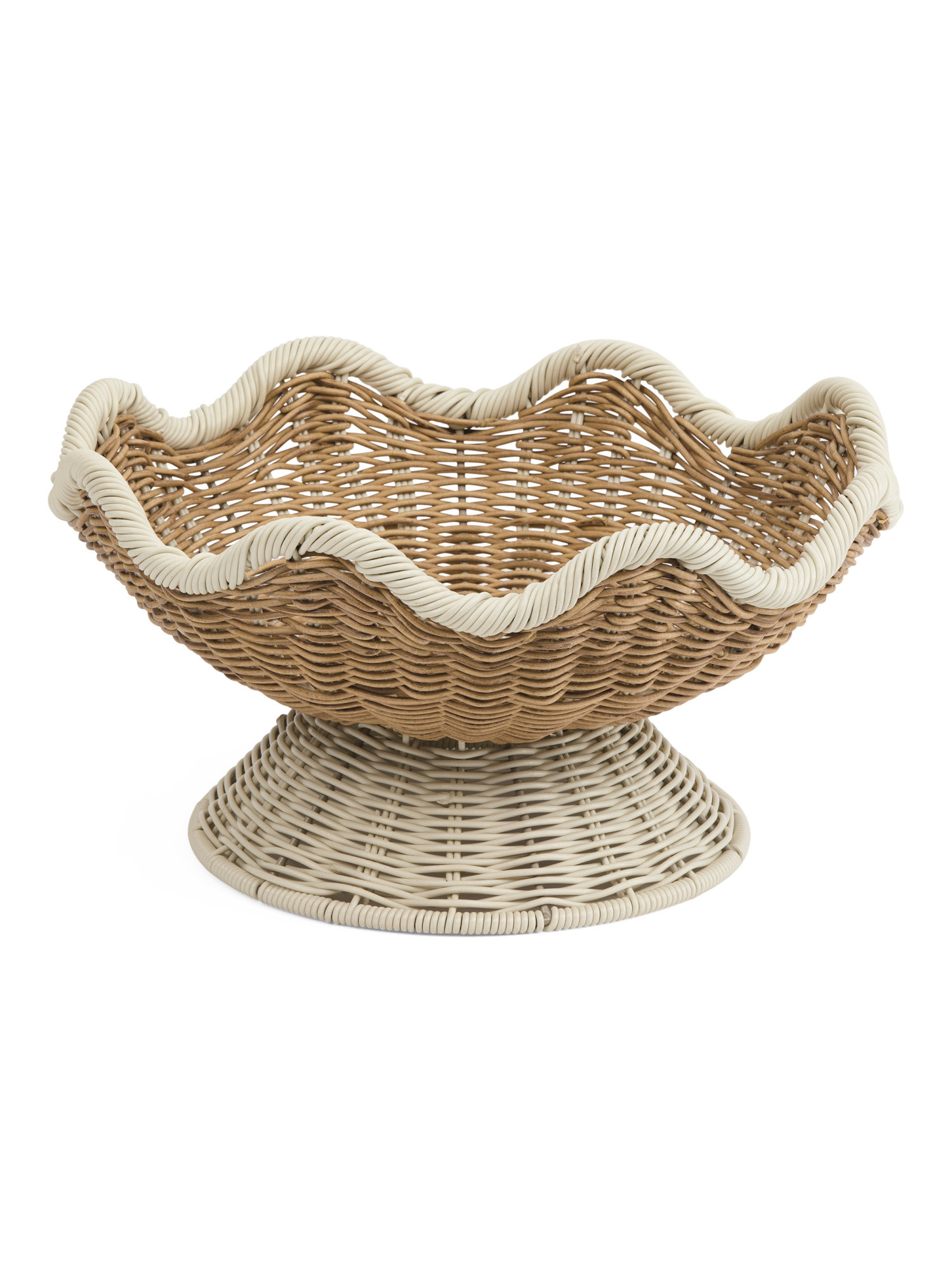 14x7 Scalloped Footed Bowl | TJ Maxx